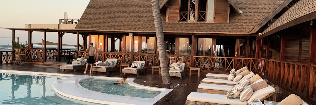 Bohol island beach resort with turquoise waters and white sand